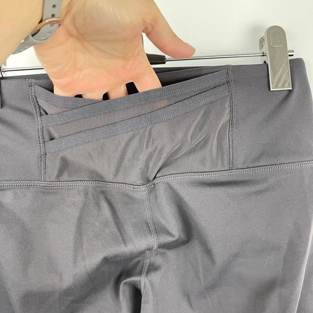 Fabletics Leggings Crisscross Pocket Back in Gray Size XS - Picture 3 of 7